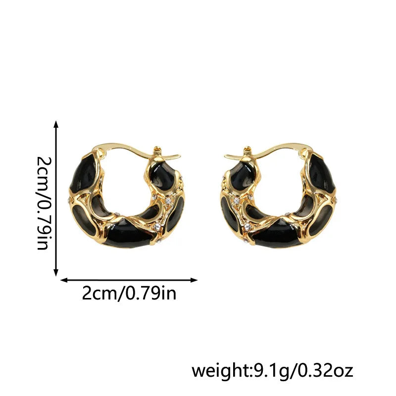 Leopard Print U-Shaped Ear Buckle Earrings Party and Daily Wear Fashion
