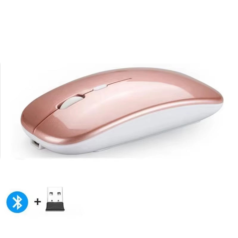 Rechargeable Wireless Mouse 2.4Ghz Dual Modes with Nano Receiver