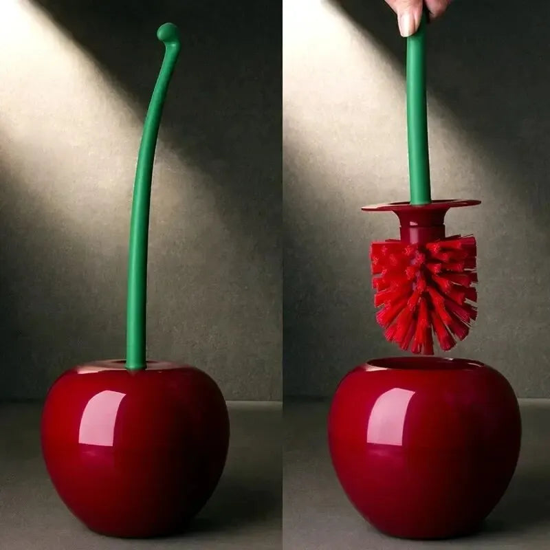 1Pc Red Toilet Brush Lovely Cherry Shape
