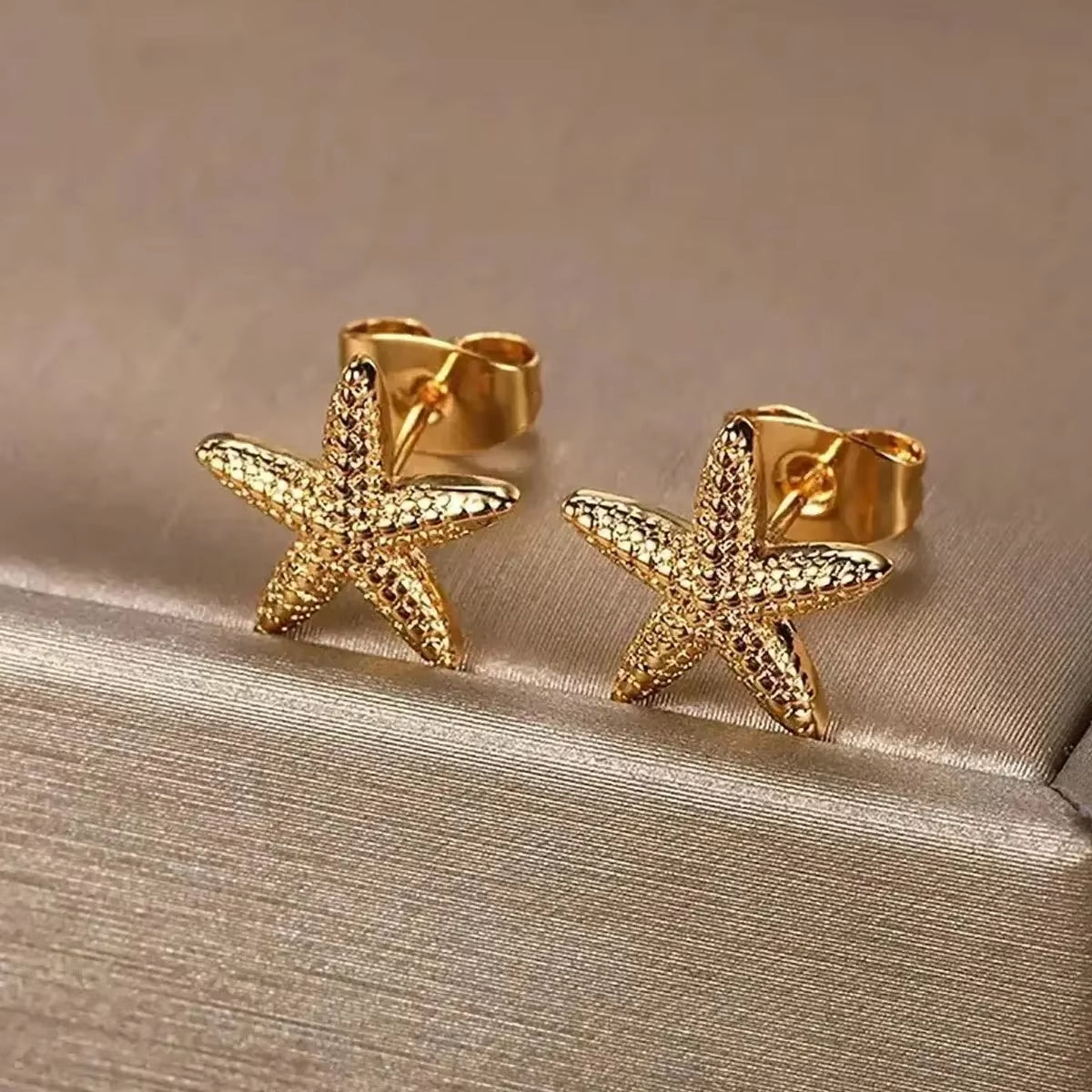 Starfish Stainless Steel Stud Earrings