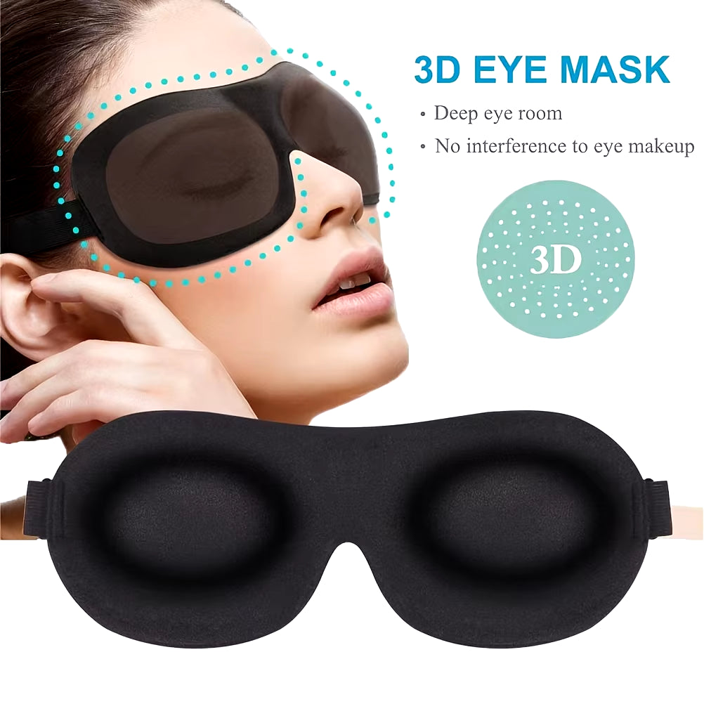 Sleep Mask 100% Light Blocking Eye Mask Ultra-Soft Skin-Friendly Material