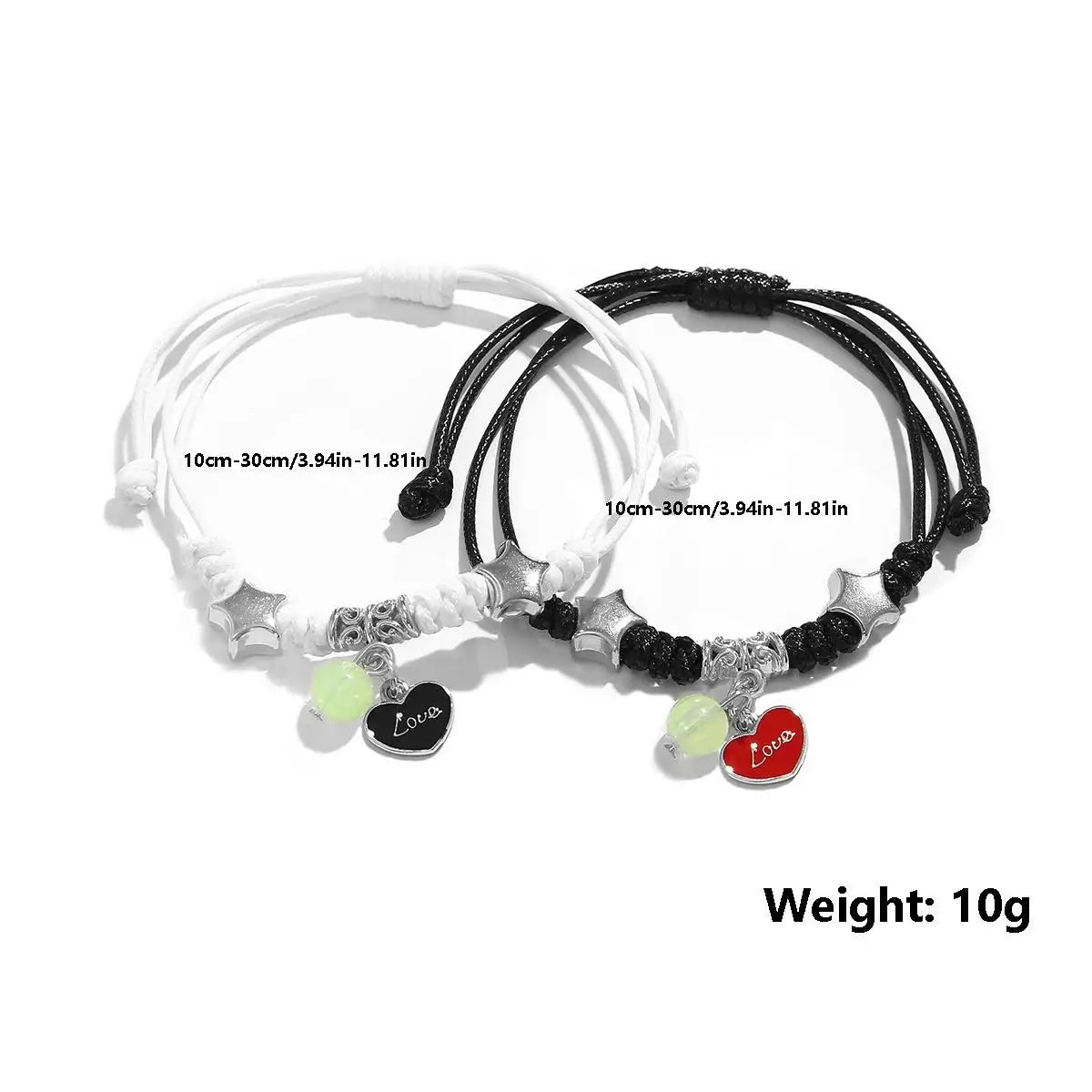 2PC Fashion Luminous Beads Bracelet