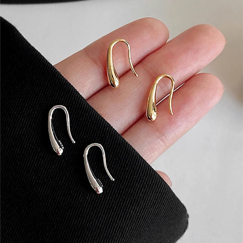 925 Sterling Silver Water Drop Shape Earrings
