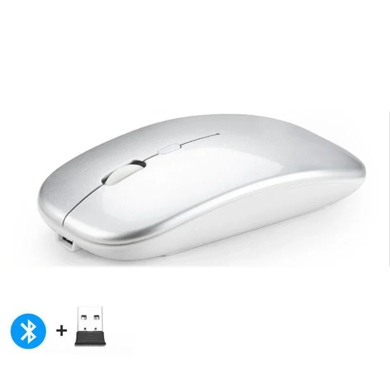 Rechargeable Wireless Mouse 2.4Ghz Dual Modes with Nano Receiver