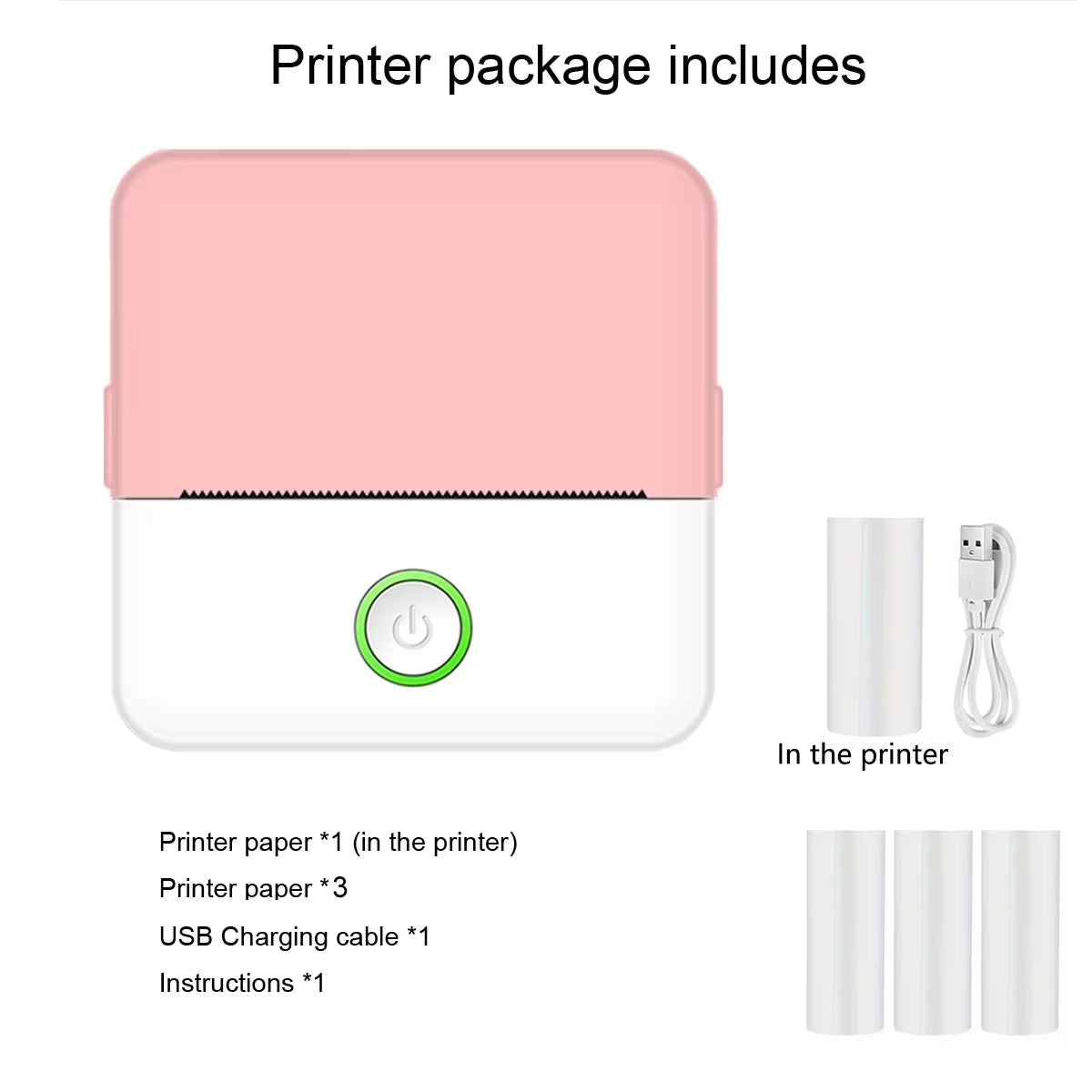 Mini Inkless Printer
