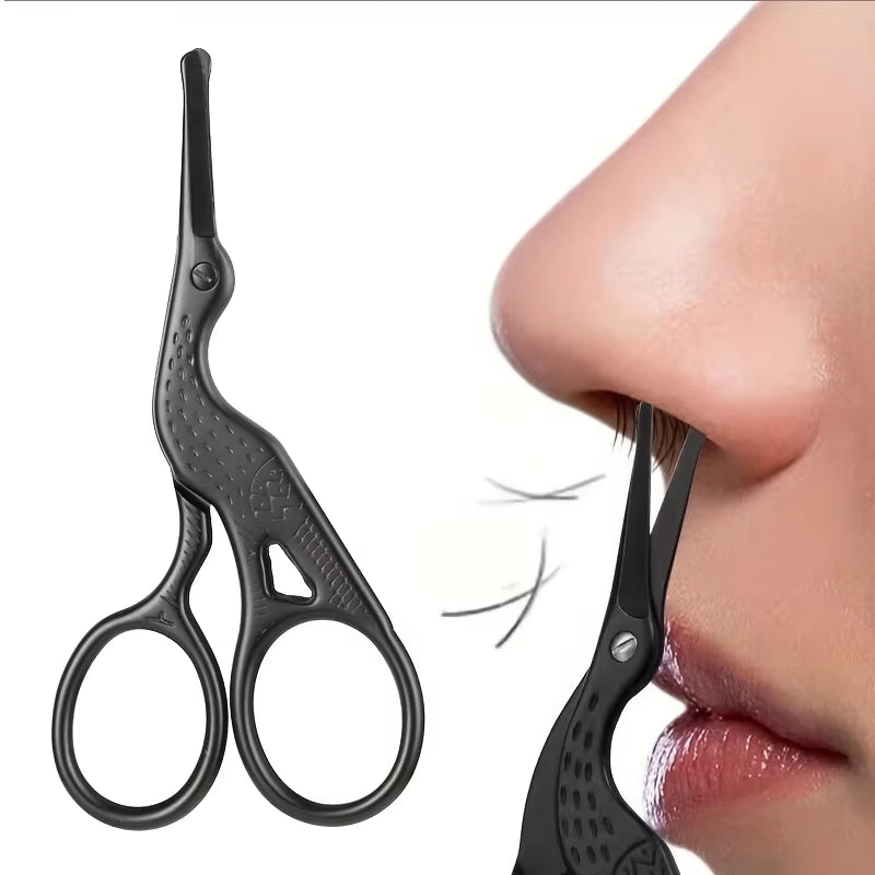 Round Head Stainless Steel scissors for Eyebrows Nose Hair Beard Ear Hair Eyebrow Scissors