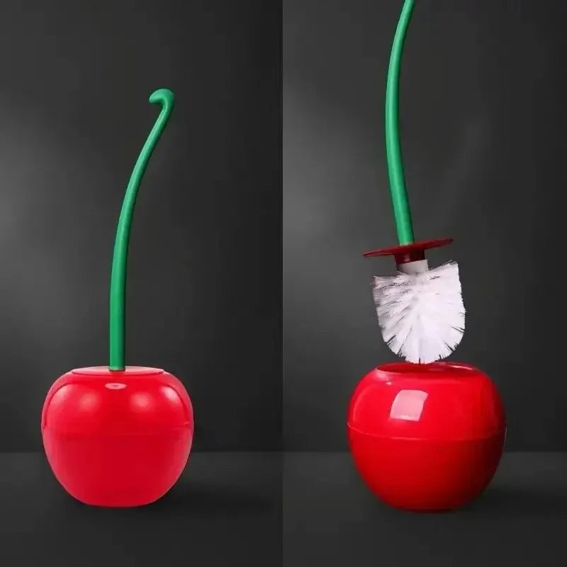 1Pc Red Toilet Brush Lovely Cherry Shape