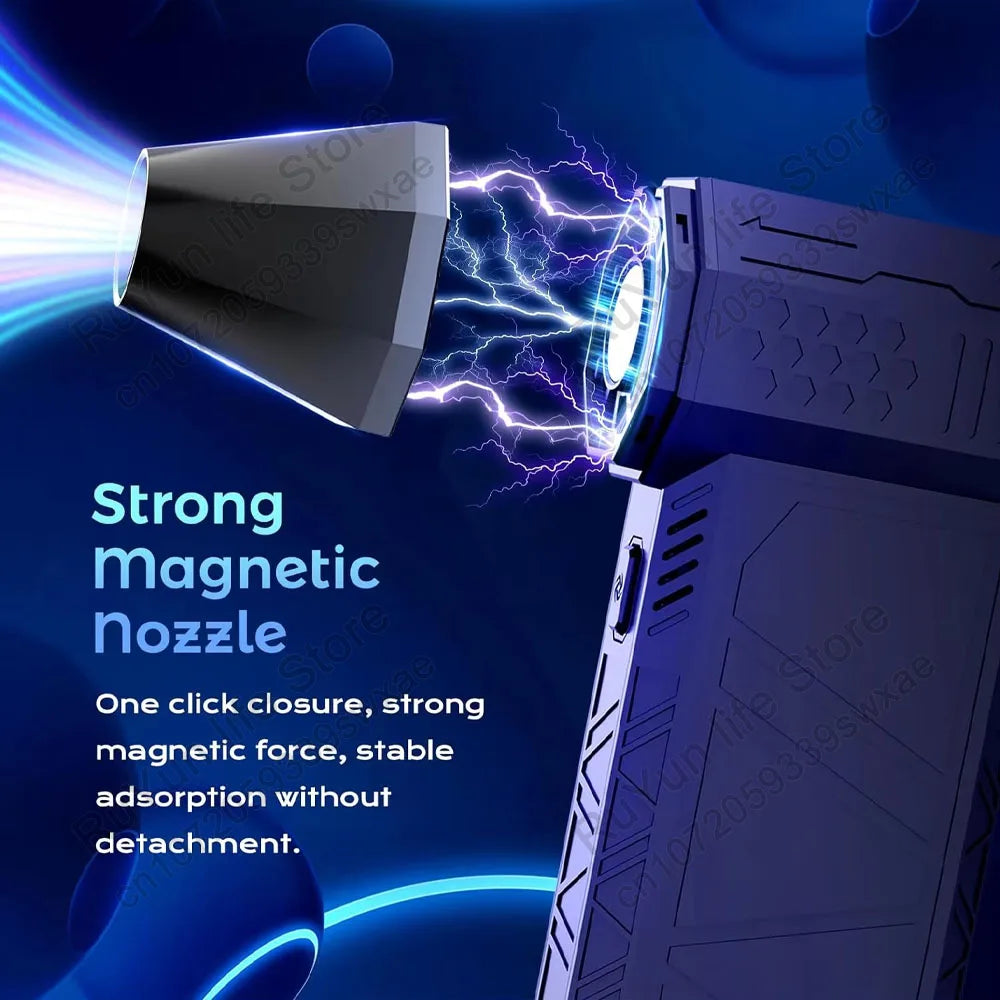 Mini Turbo Jet Fan Electric Air Duster with 1&3 Gear Adjustable Speed 130000RPM