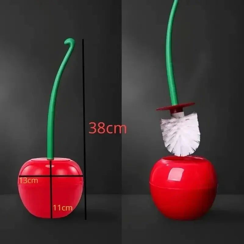 1Pc Red Toilet Brush Lovely Cherry Shape