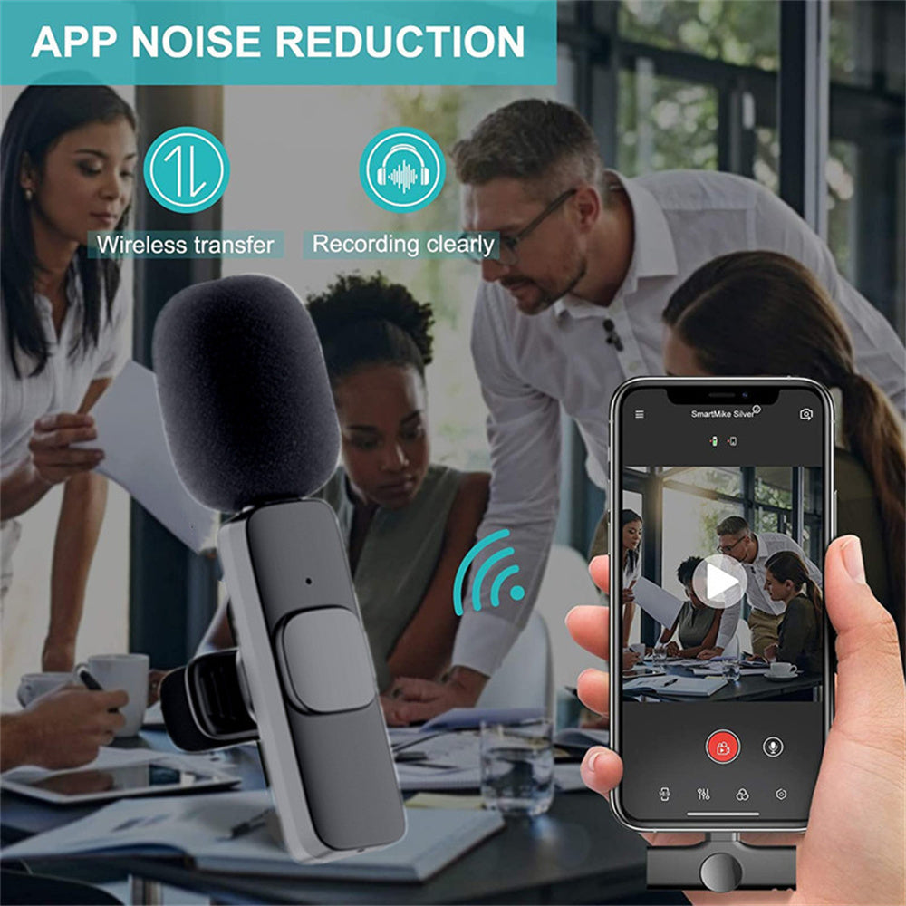 Wireless Mini Mic for iPhone and Android, Long Battery Life