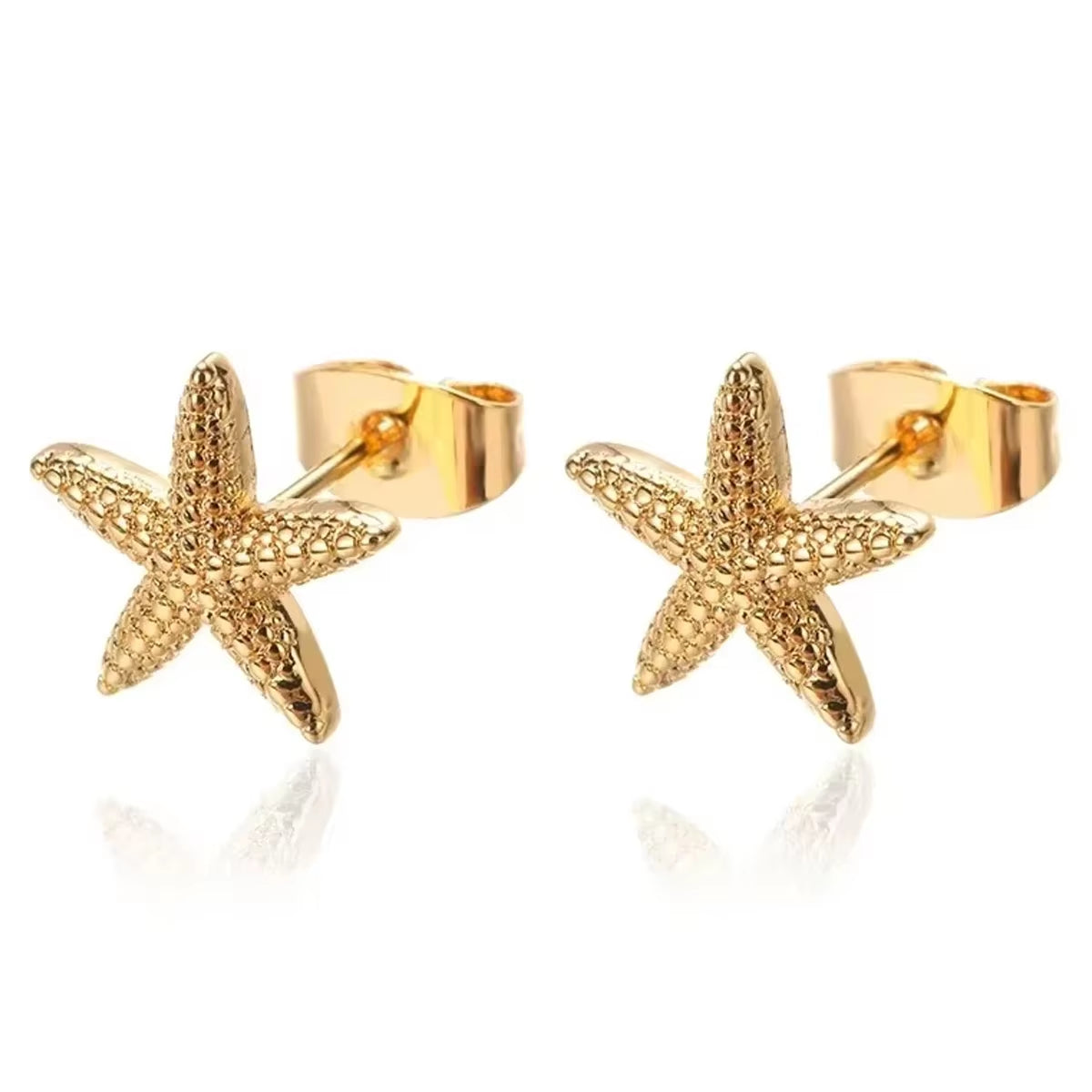 Starfish Stainless Steel Stud Earrings