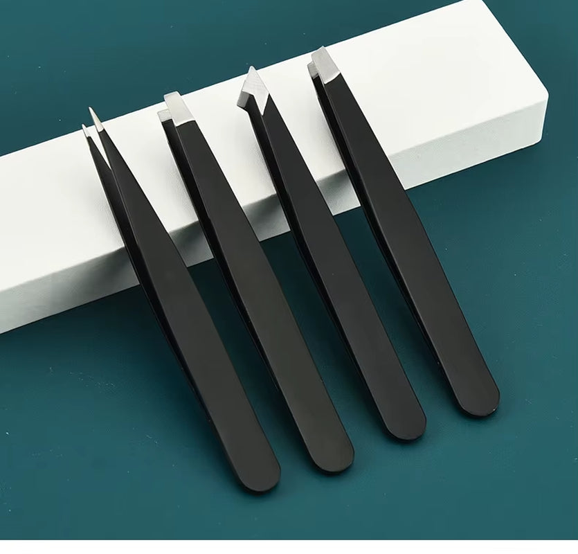 4Pcs Set Professional Tweezers Set