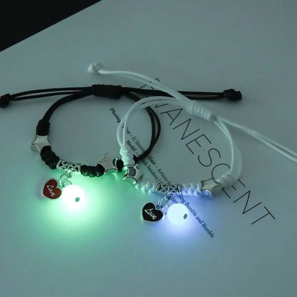 2PC Fashion Luminous Beads Bracelet