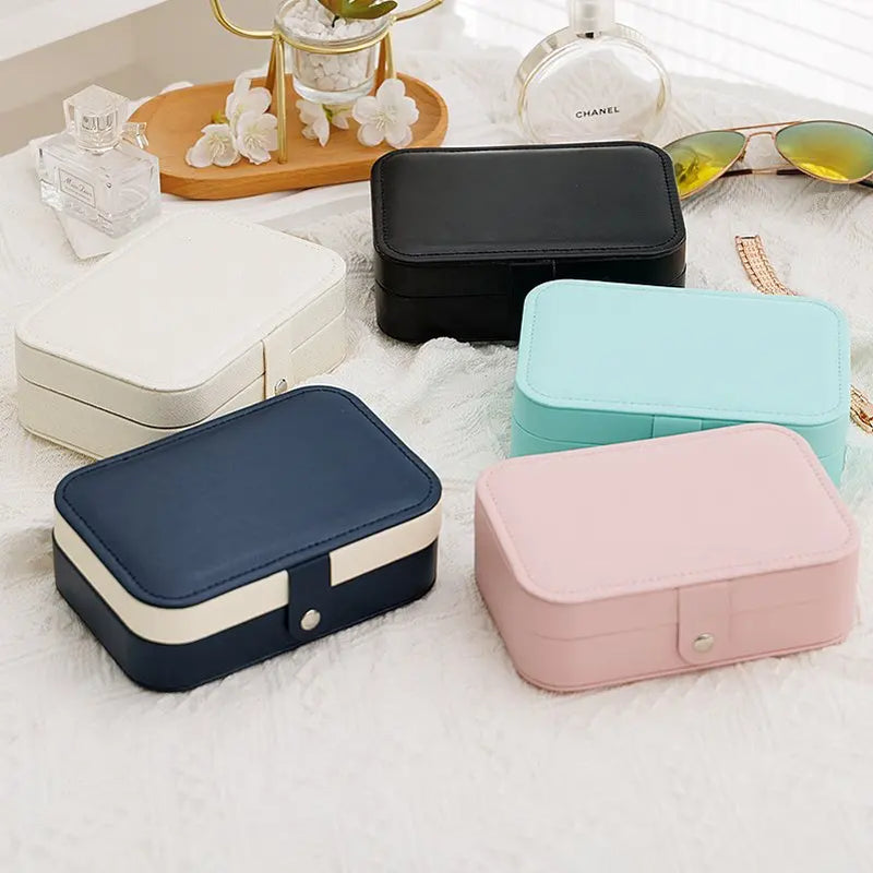 Portable Jewelry Storage Box Travel Organizer