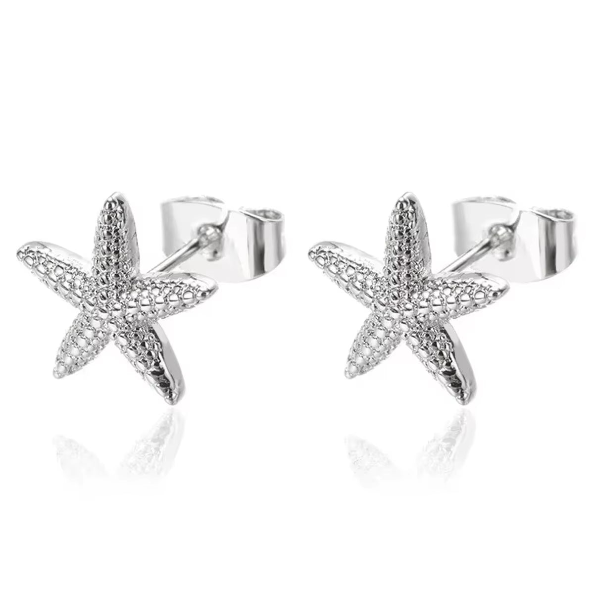Starfish Stainless Steel Stud Earrings