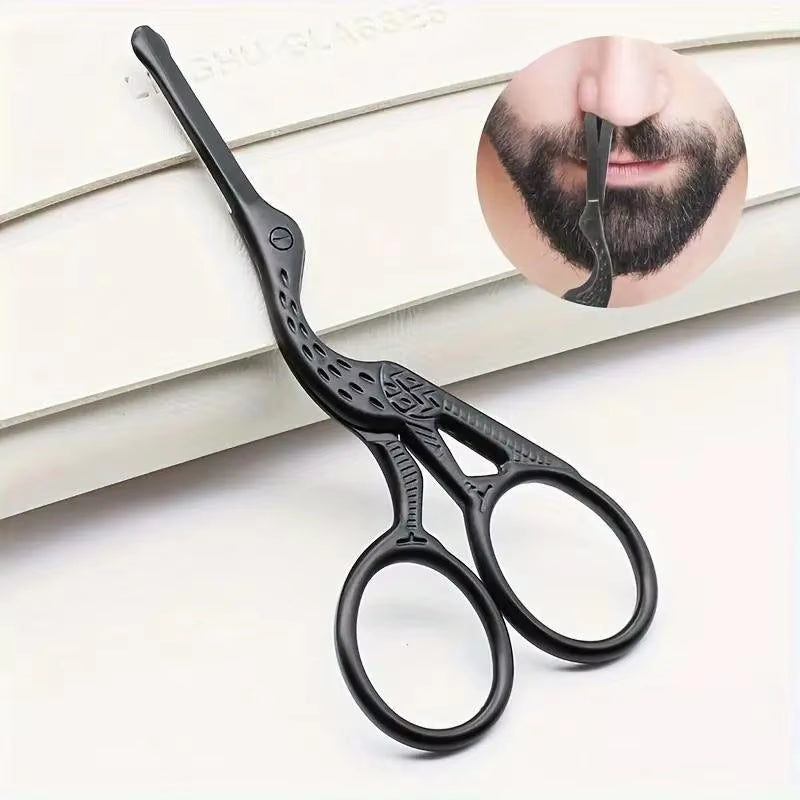 Round Head Stainless Steel scissors for Eyebrows Nose Hair Beard Ear Hair Eyebrow Scissors