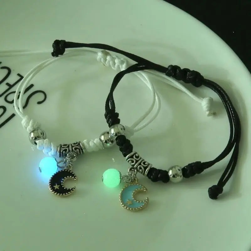 2PC Fashion Luminous Beads Bracelet