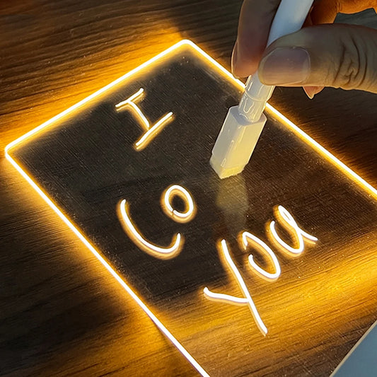 Note Board Led Night Light with Pen