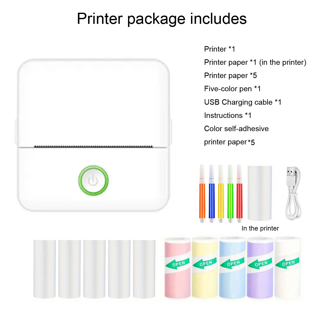 Mini Inkless Printer