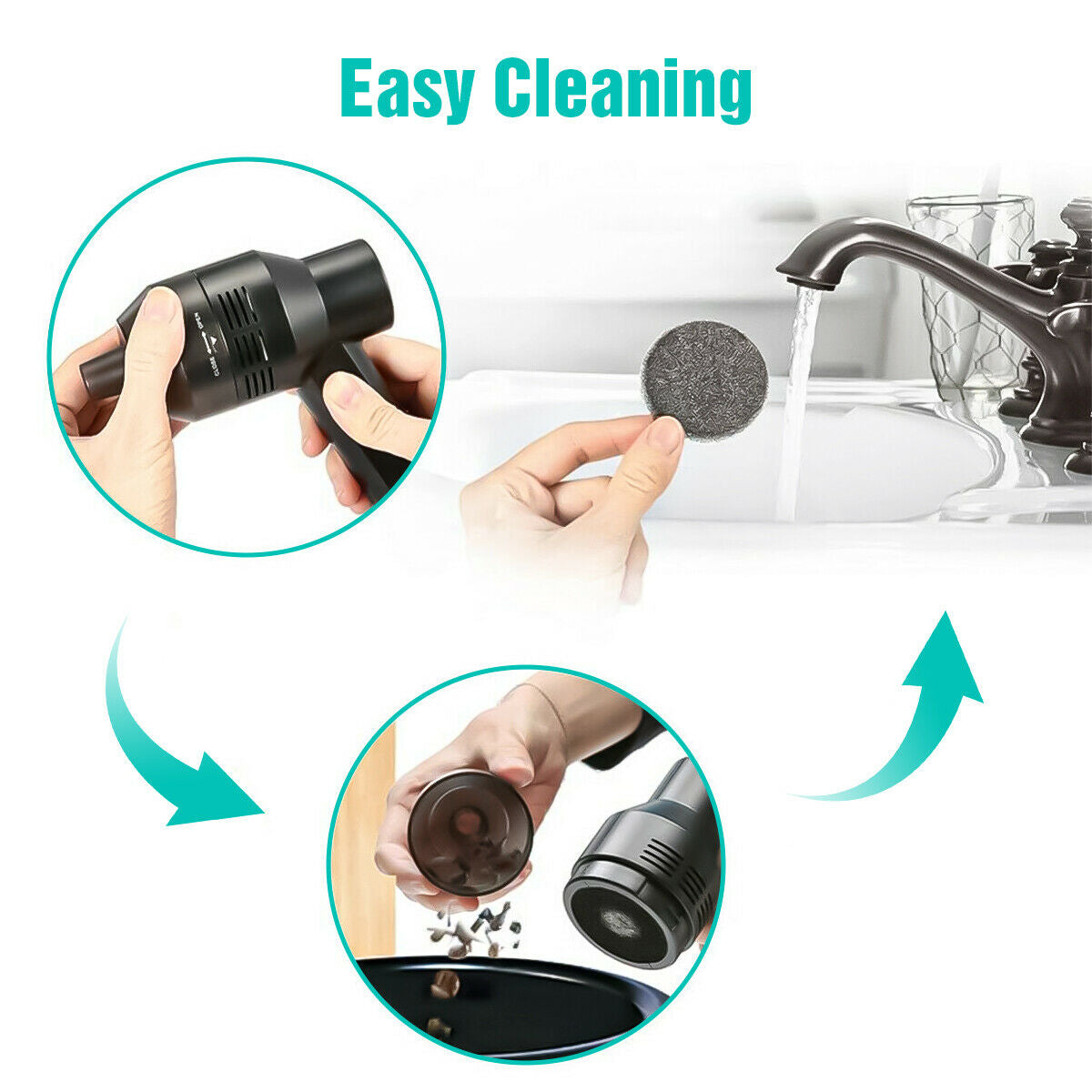 USB Keyboard Vacuum Cleaner Cordless Computer Cleaners Rechargeable with Cleaning Gel Auto for Car, Laptop, PC, Piano, Pet Dust, Etc.