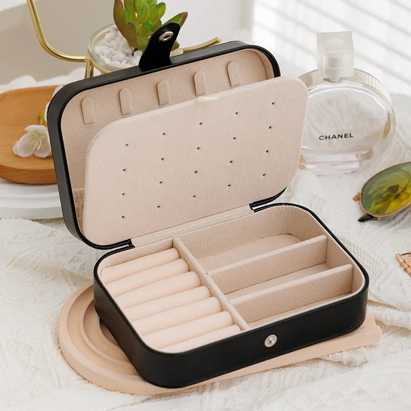 Portable Jewelry Storage Box Travel Organizer
