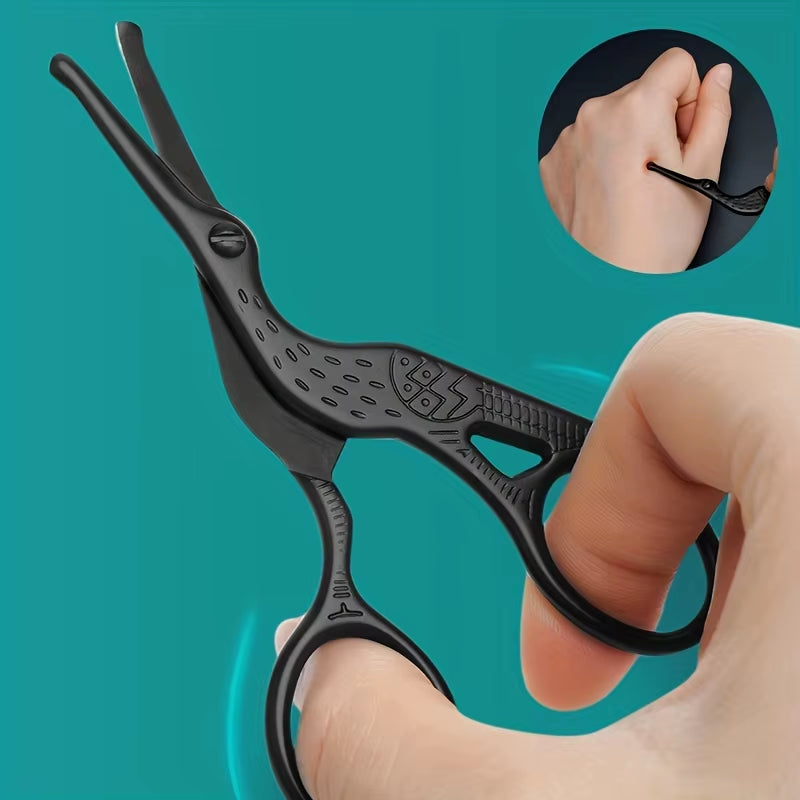 Round Head Stainless Steel scissors for Eyebrows Nose Hair Beard Ear Hair Eyebrow Scissors
