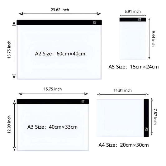 A3/A4/A5 Dimmable Led Drawing Pad
