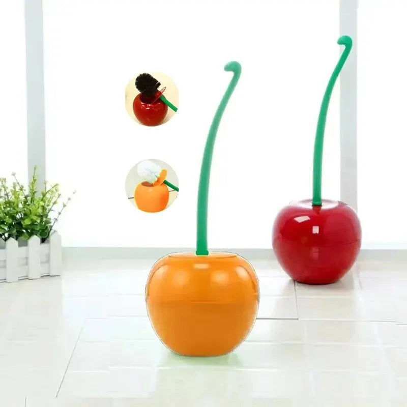 1Pc Red Toilet Brush Lovely Cherry Shape