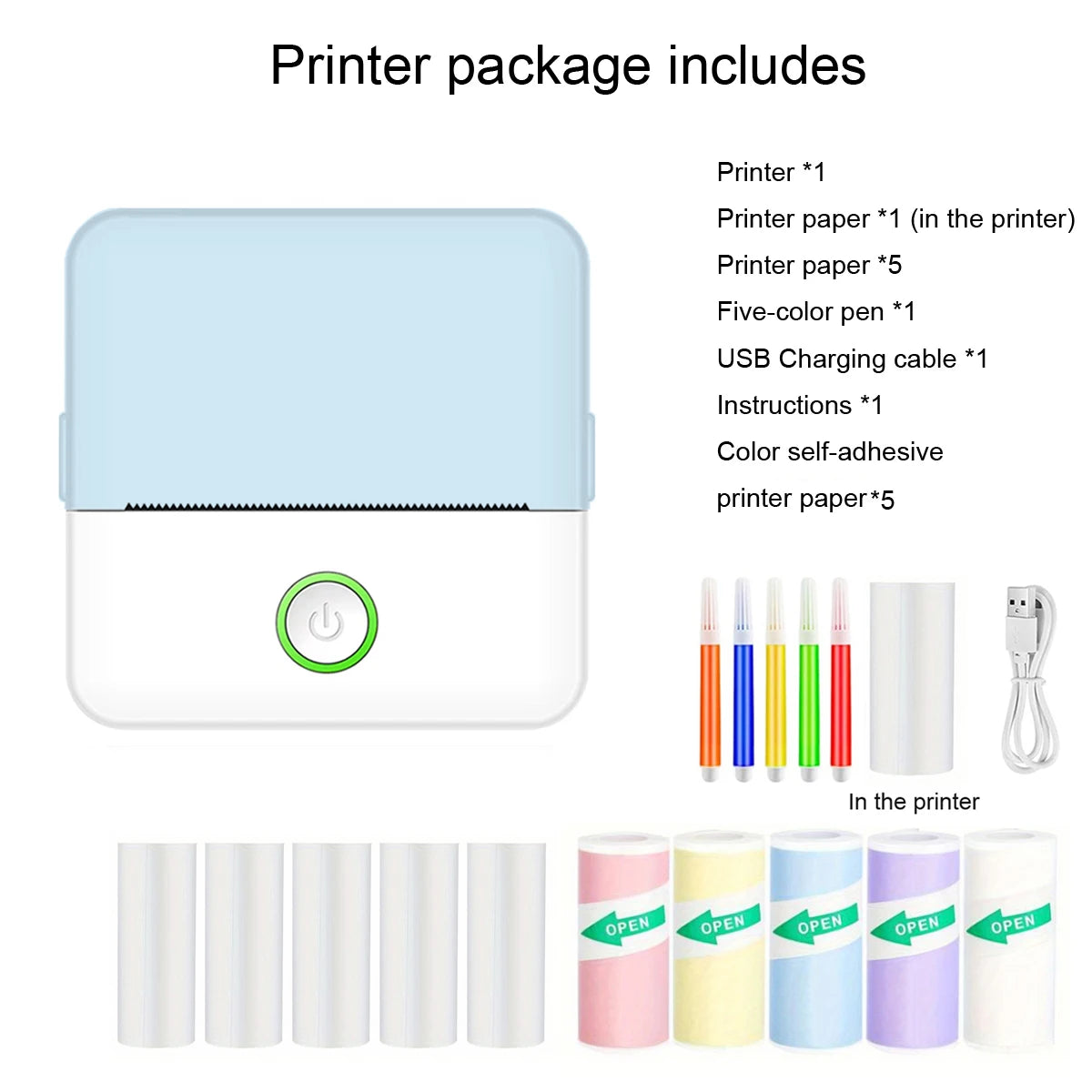Mini Inkless Printer