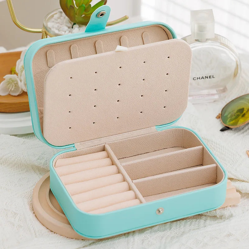 Portable Jewelry Storage Box Travel Organizer