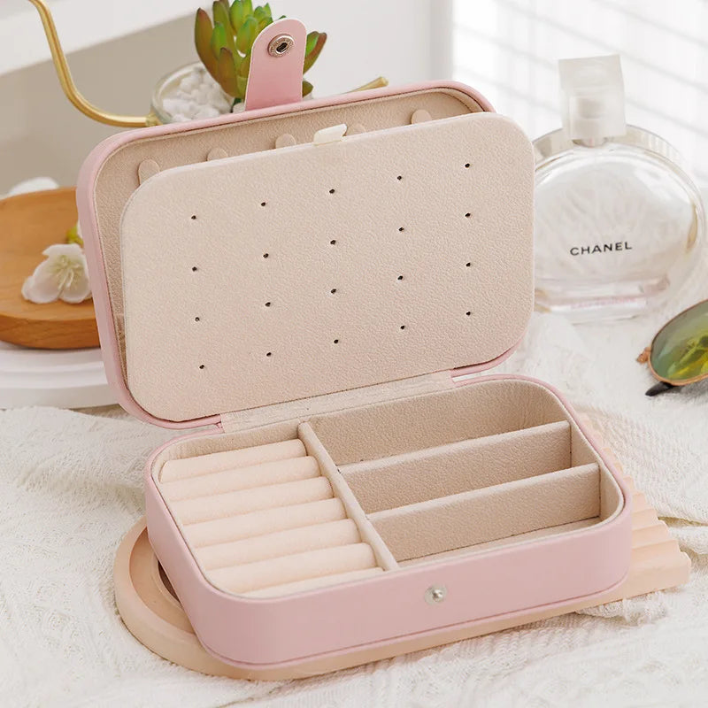 Portable Jewelry Storage Box Travel Organizer