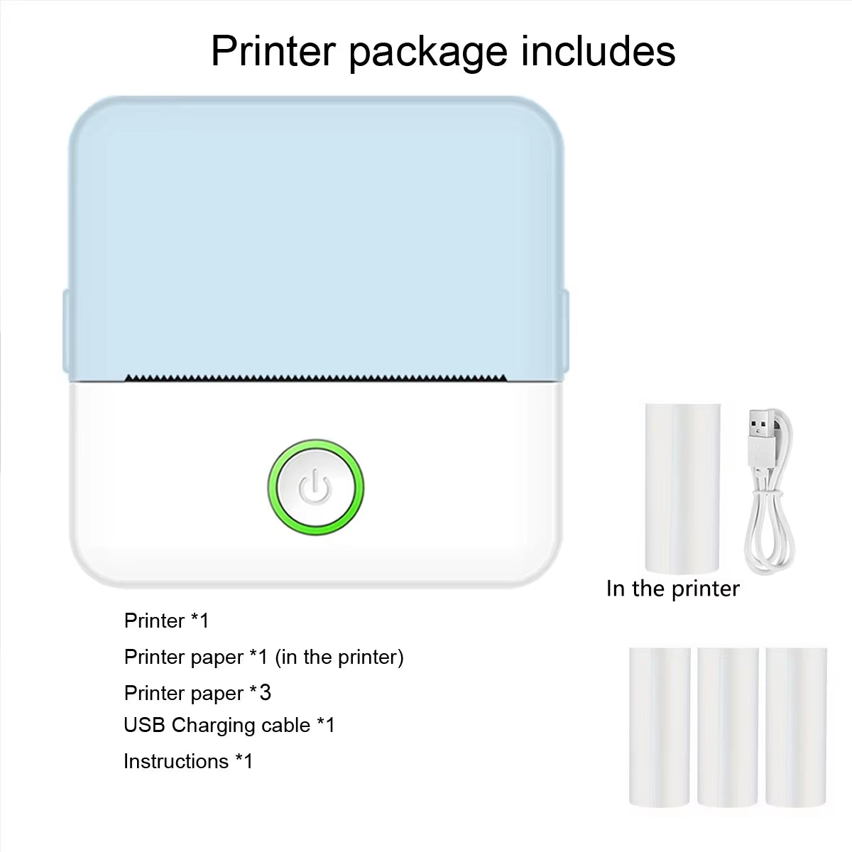 Mini Inkless Printer