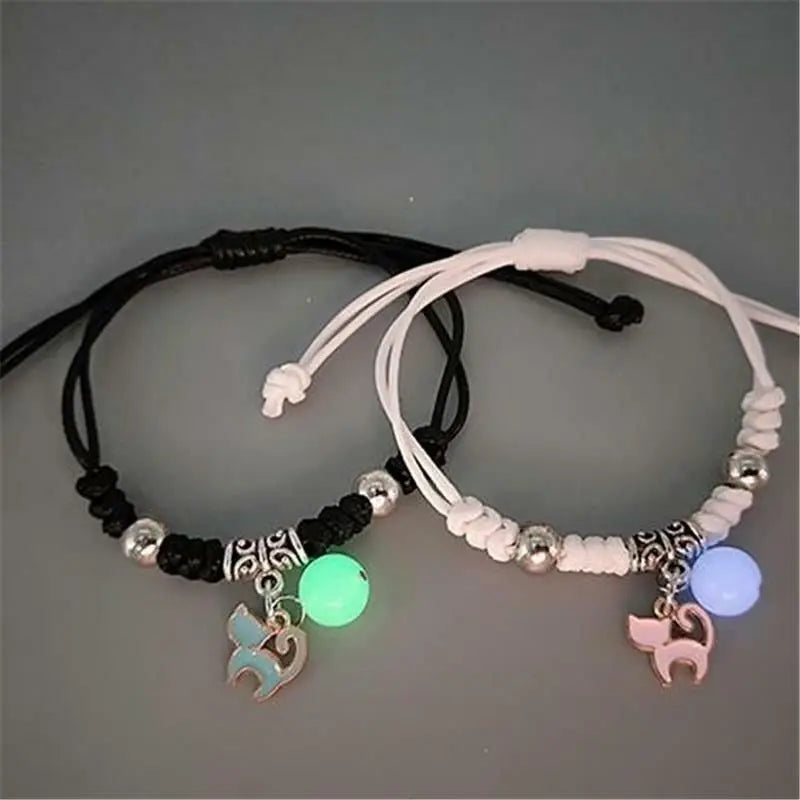 2PC Fashion Luminous Beads Bracelet
