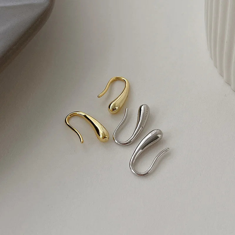 925 Sterling Silver Water Drop Shape Earrings