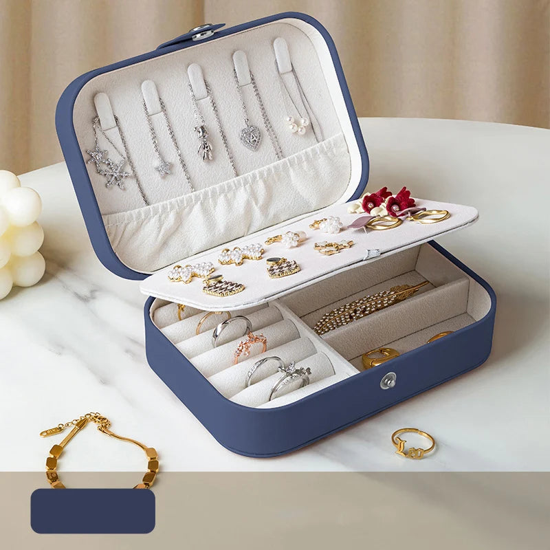 Portable Jewelry Storage Box Travel Organizer