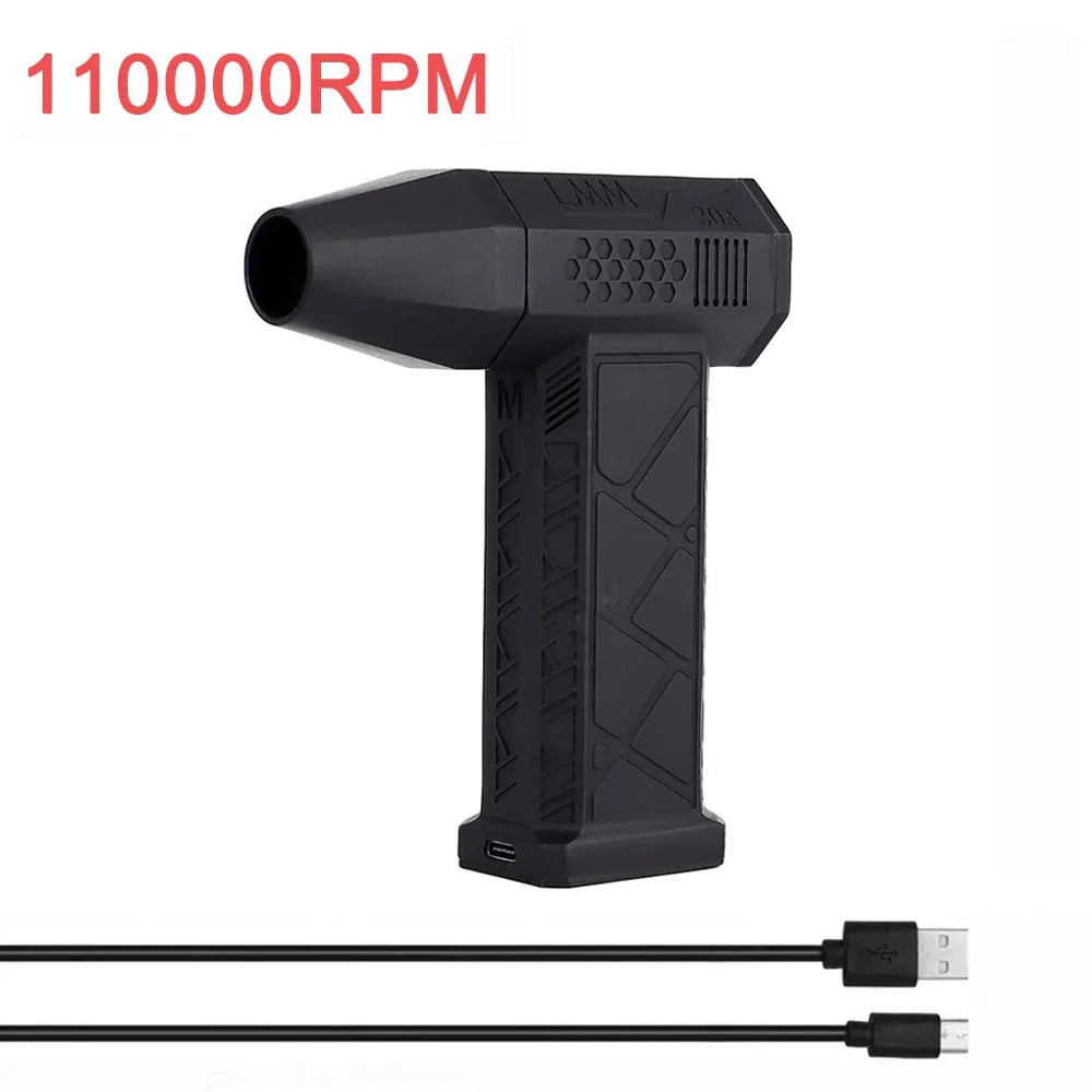 Mini Turbo Jet Fan Electric Air Duster with 1&3 Gear Adjustable Speed 130000RPM