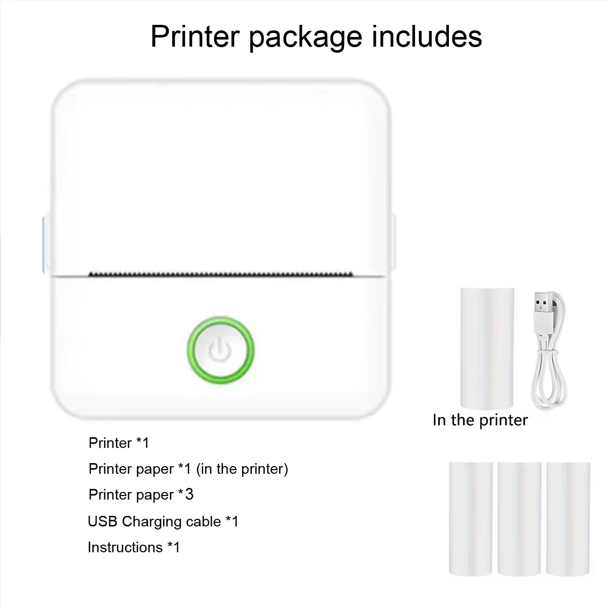 Mini Inkless Printer